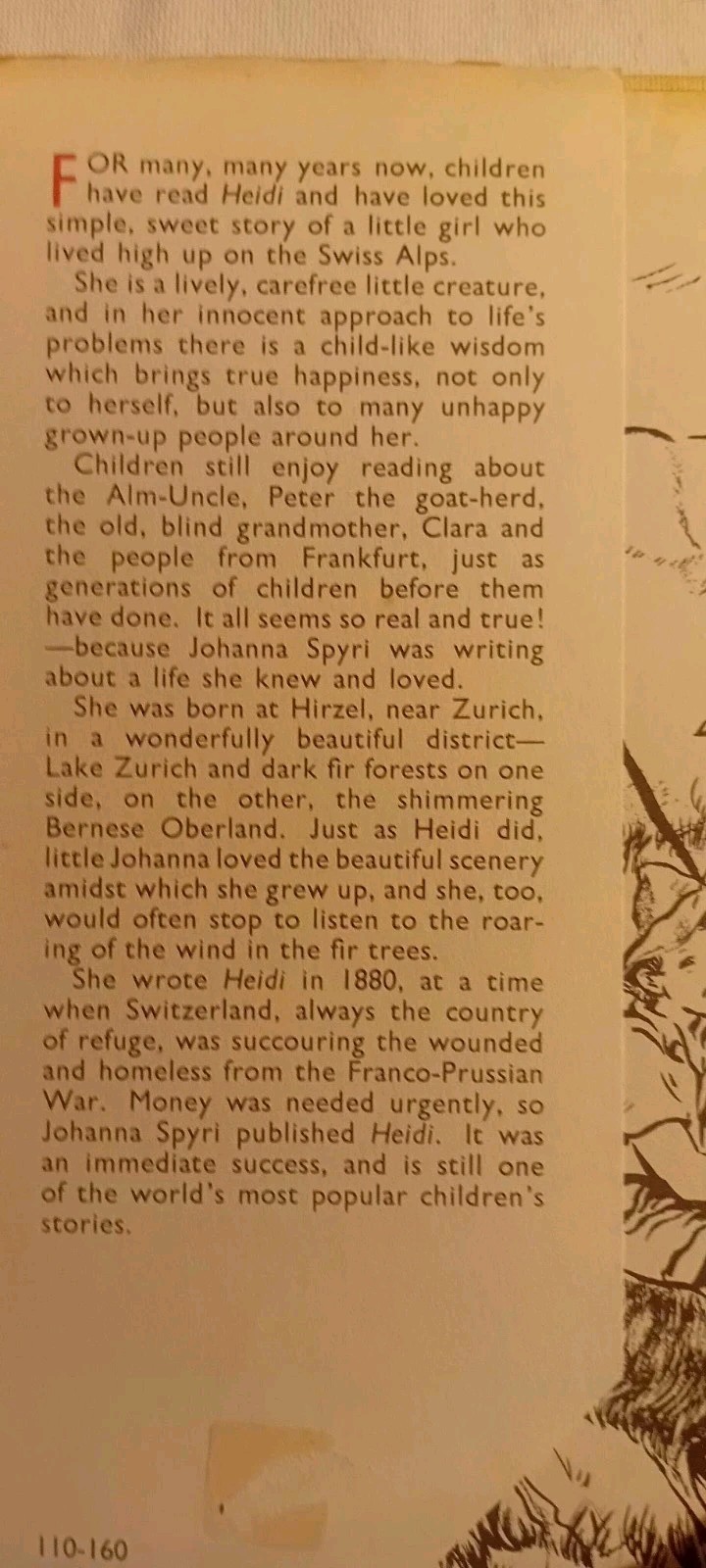 1966 HB/DJ Heidi Johanna Spyri Pelagie Doane Translation Rosenbaum