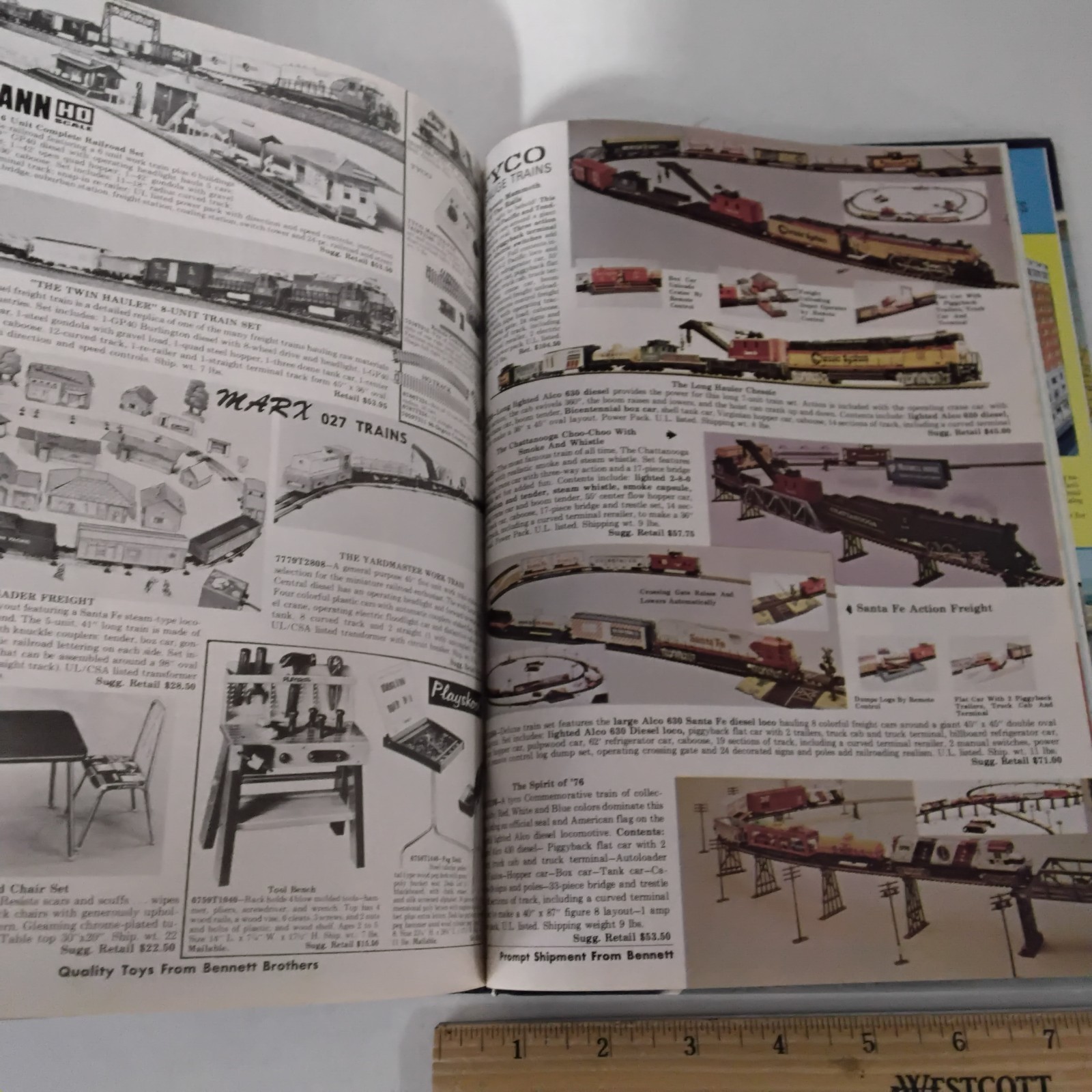 VTG 1976 Bennett Blue Book Gift Catalog Cox gas engine slot cars mini bikes toys