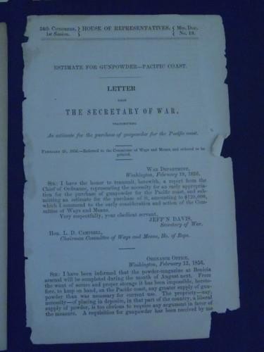 4 ea EARLY CALIFORNIA Legal Resolutions 1859-96 Military, Mining, Brandy Tax