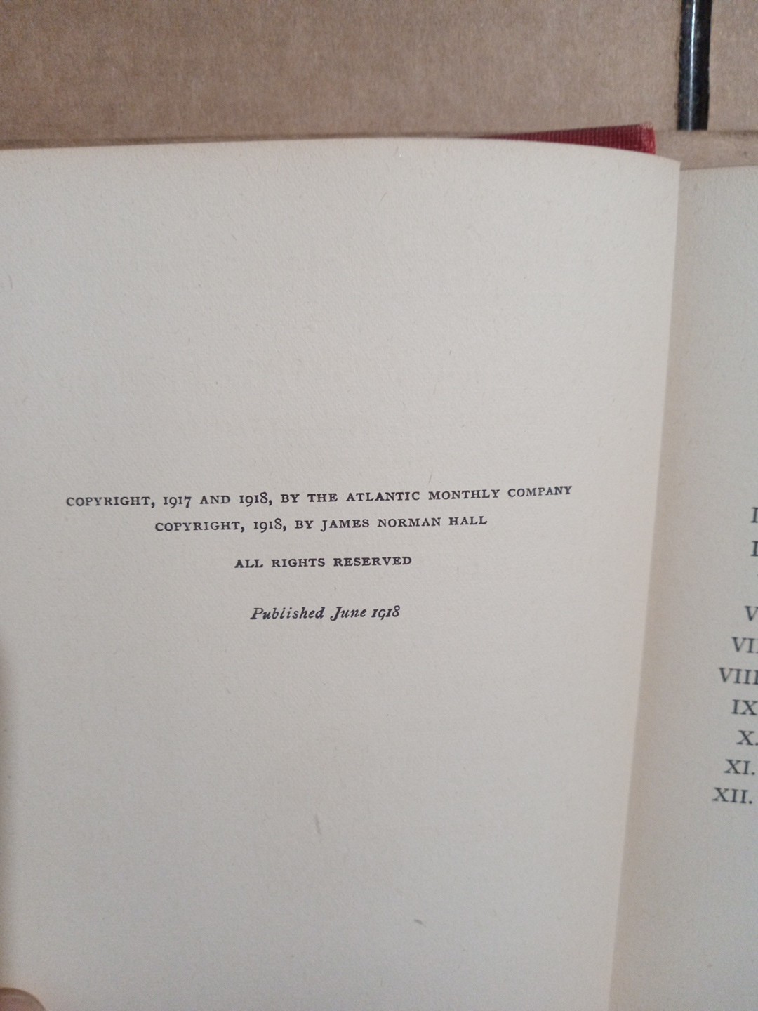 Vintage -HIGH ADVENTURE -A Narrative of Air Fighting in France- -1918 Hardcover