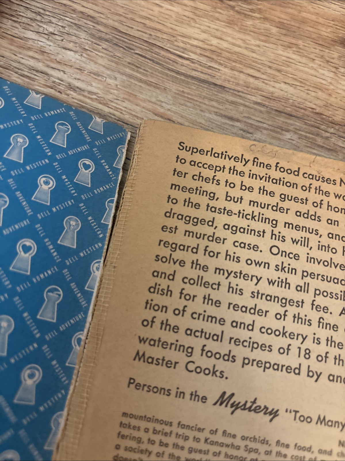 3 Early Vintage Rex Stout PB 1sts. Nero Wolfe. rubber Band, Too Many Cooks, +