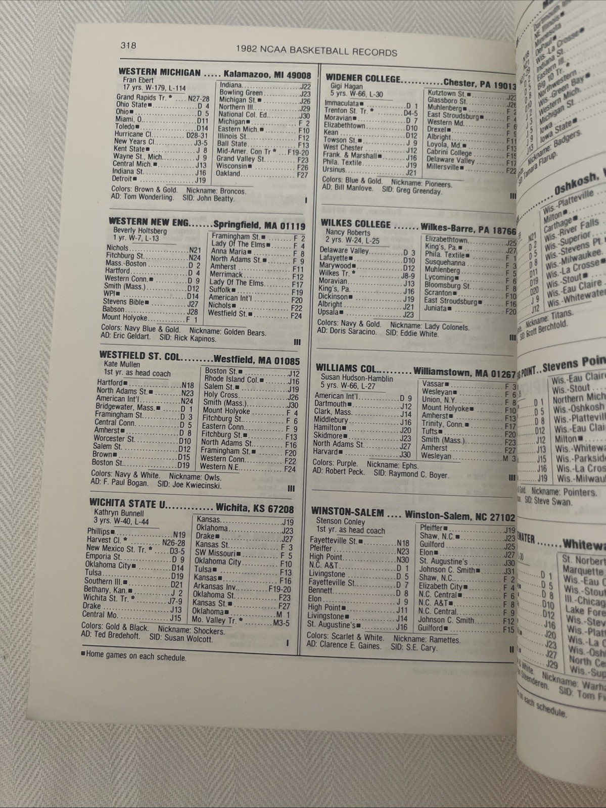 1982 NCAA BASKETBALL RECORDS-KEVIN MAGEE COVER Softcover Book 320 Pages