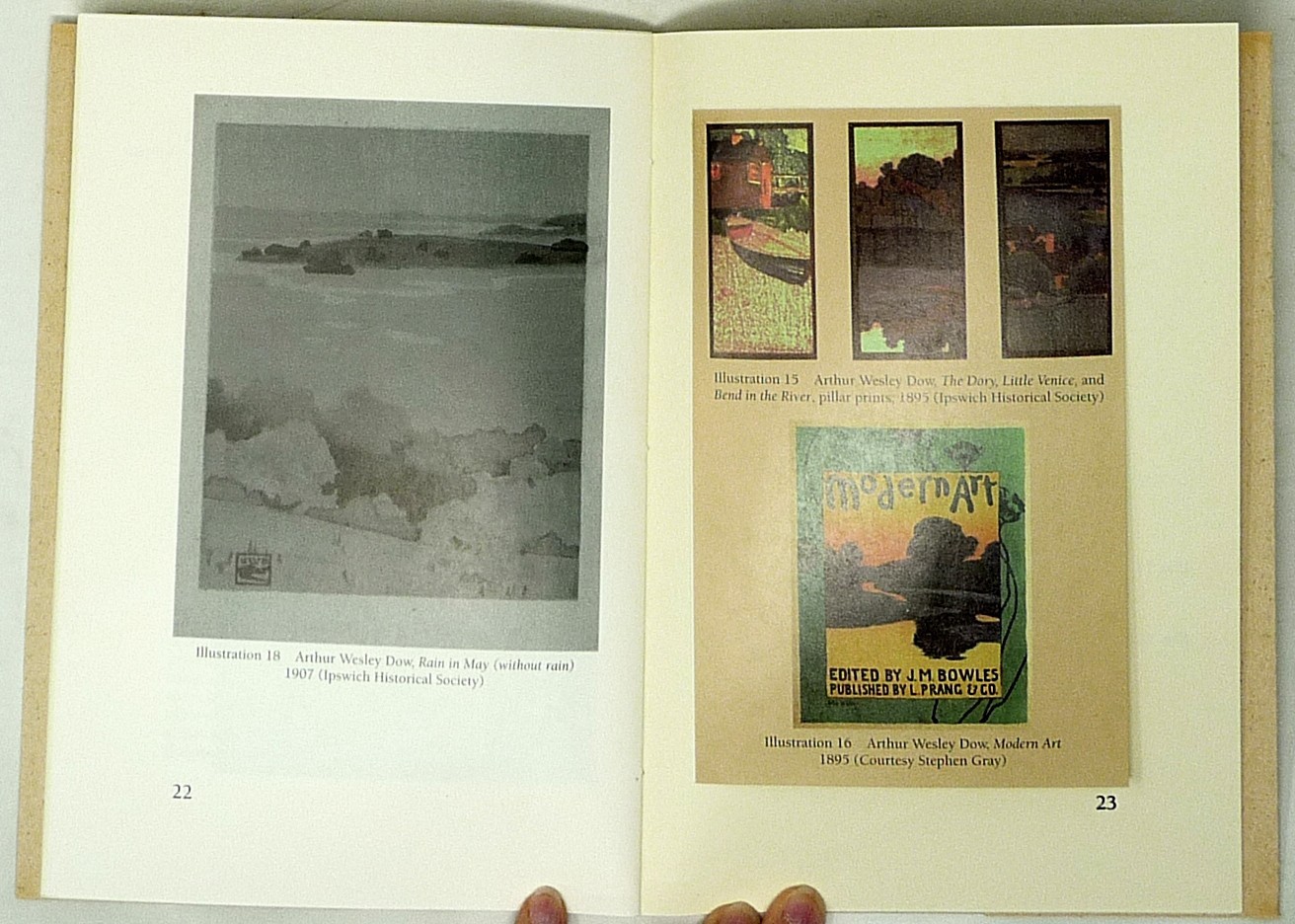 1999 Author Signed Arthur Wesley Dow Arts & Crafts Movement Two Books Portfolio