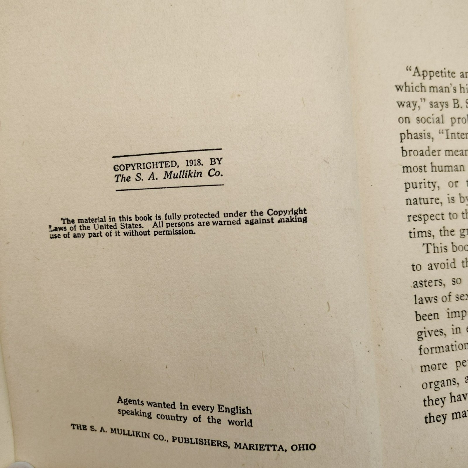 1918 Personal Help for Men Antique Self Help Book Thomas Shannon Vintage Advice