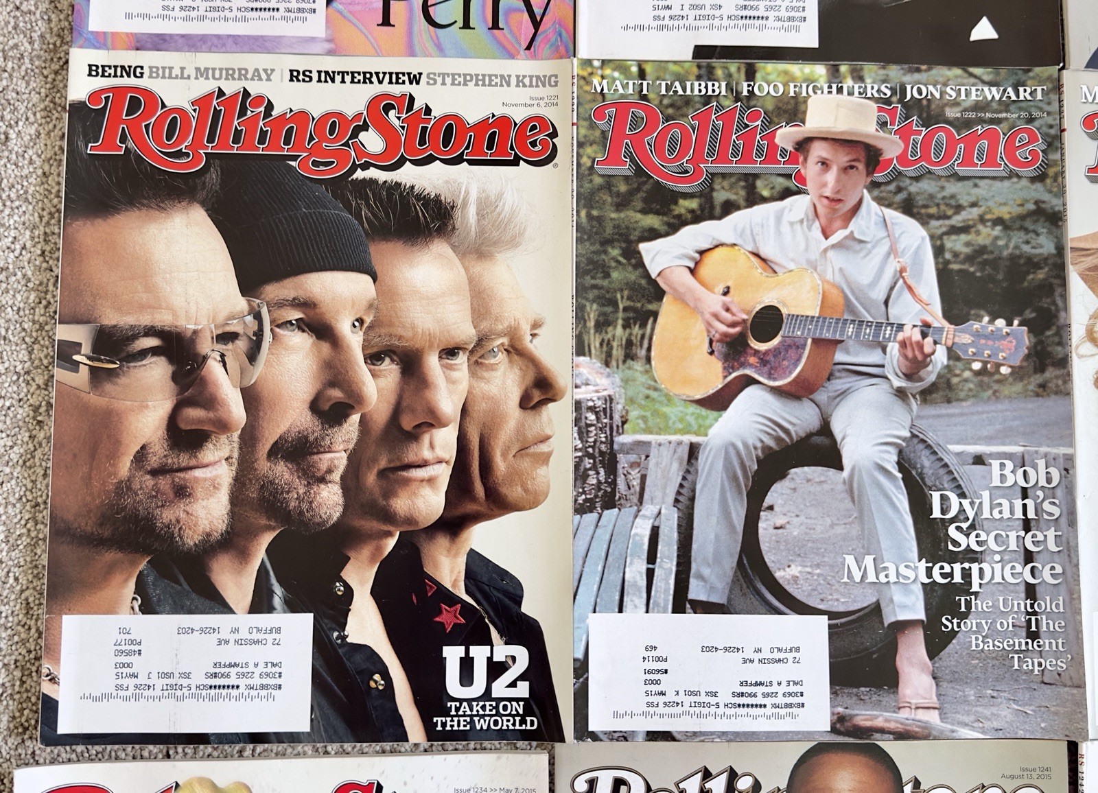Vintage Rolling Stone Magazine Lot of 13 2014/2015 Issues #1214 Thru #1243 C3