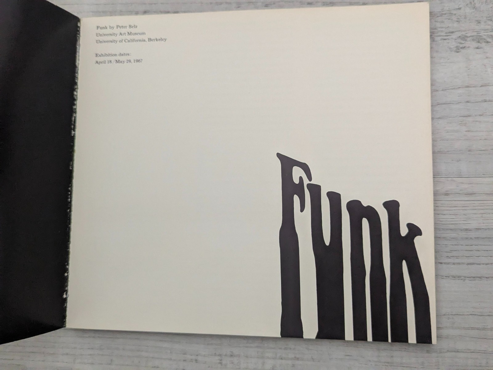Funk; Peter Selz – University of California Art Museum – PB/VG/vintage 1967