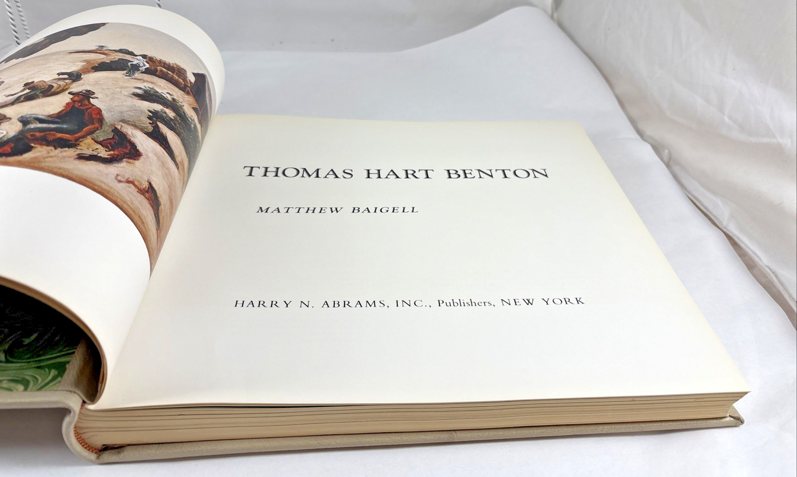 Thomas Hart Benton SIGNED Book Leather Bound Limited Edition 277/350 Abrams Art