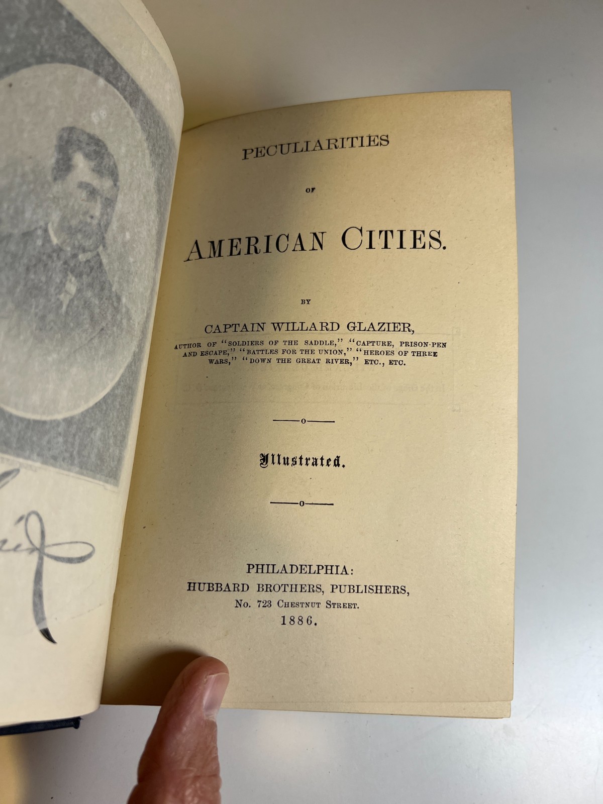 Antique 1886 Ornate Victorian Book Peculiarities of American Cities Gilt Cloth