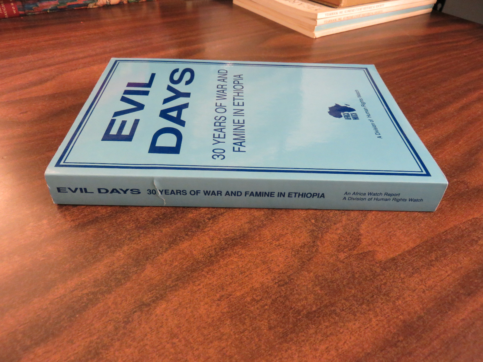 Evil Days 30 Years of War and Famine in Ethiopia PPB 1991 Human Rights Watch