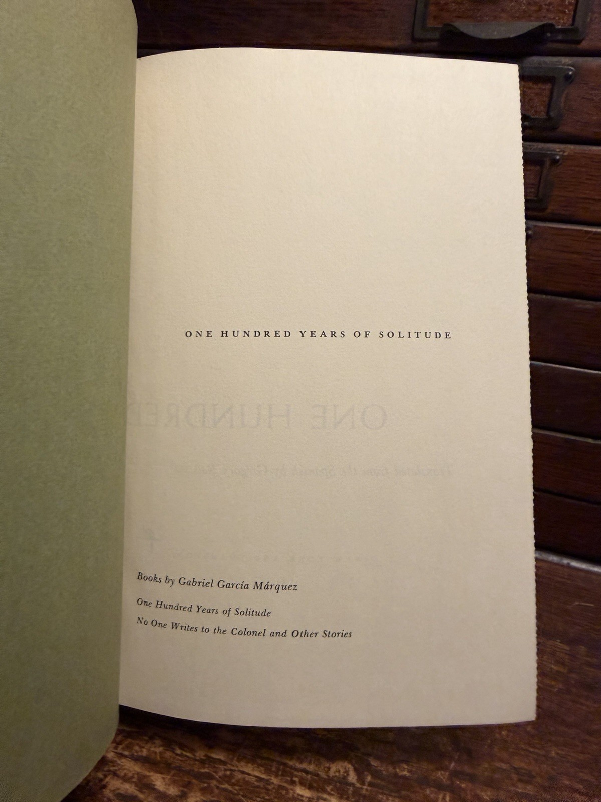 One Hundred Years of Solitude Gabriel Garcia Marquez TRUE First Edition 1970 1st