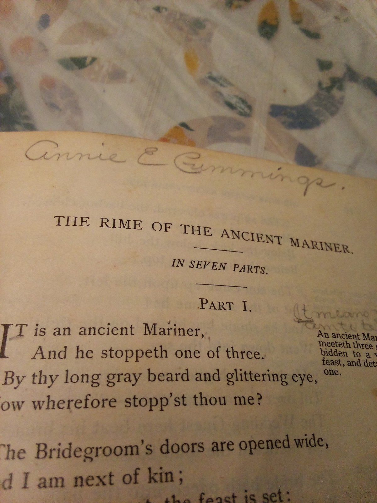 Antique Book Eclectic English Classics Rime Of The Ancient Mariner Coleridge