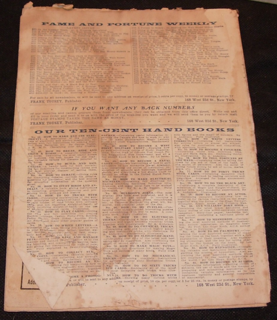Fame and Fortune Weekly 484,Jan 8,1915