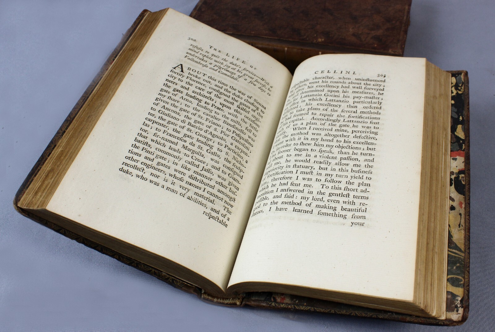 Huguenot artist provenance – curious dice bookplate – in 1771 – Life of CELLINI