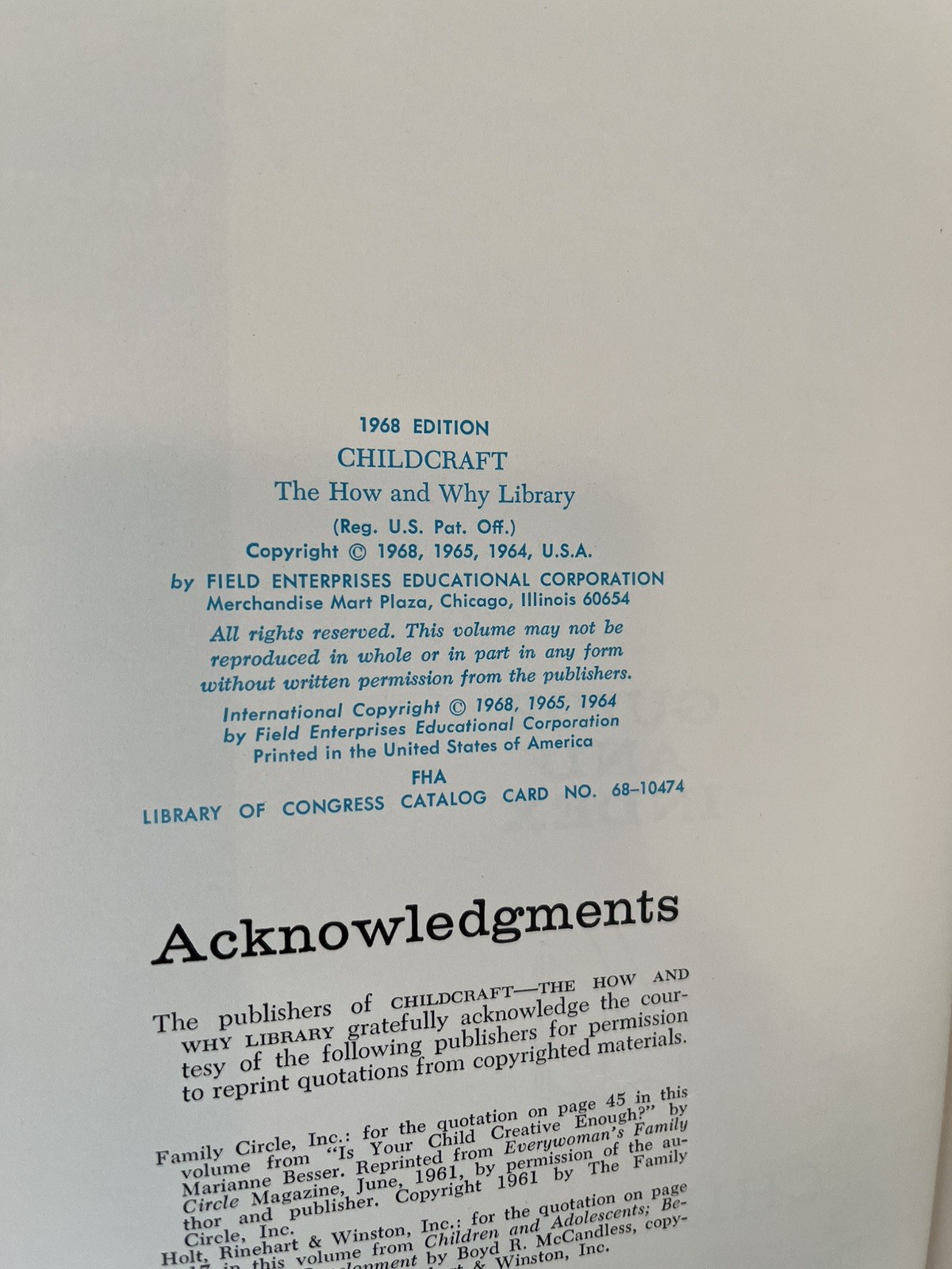 Vtg Childcraft Full Complete Book Set 1-15 Rainbow 1968