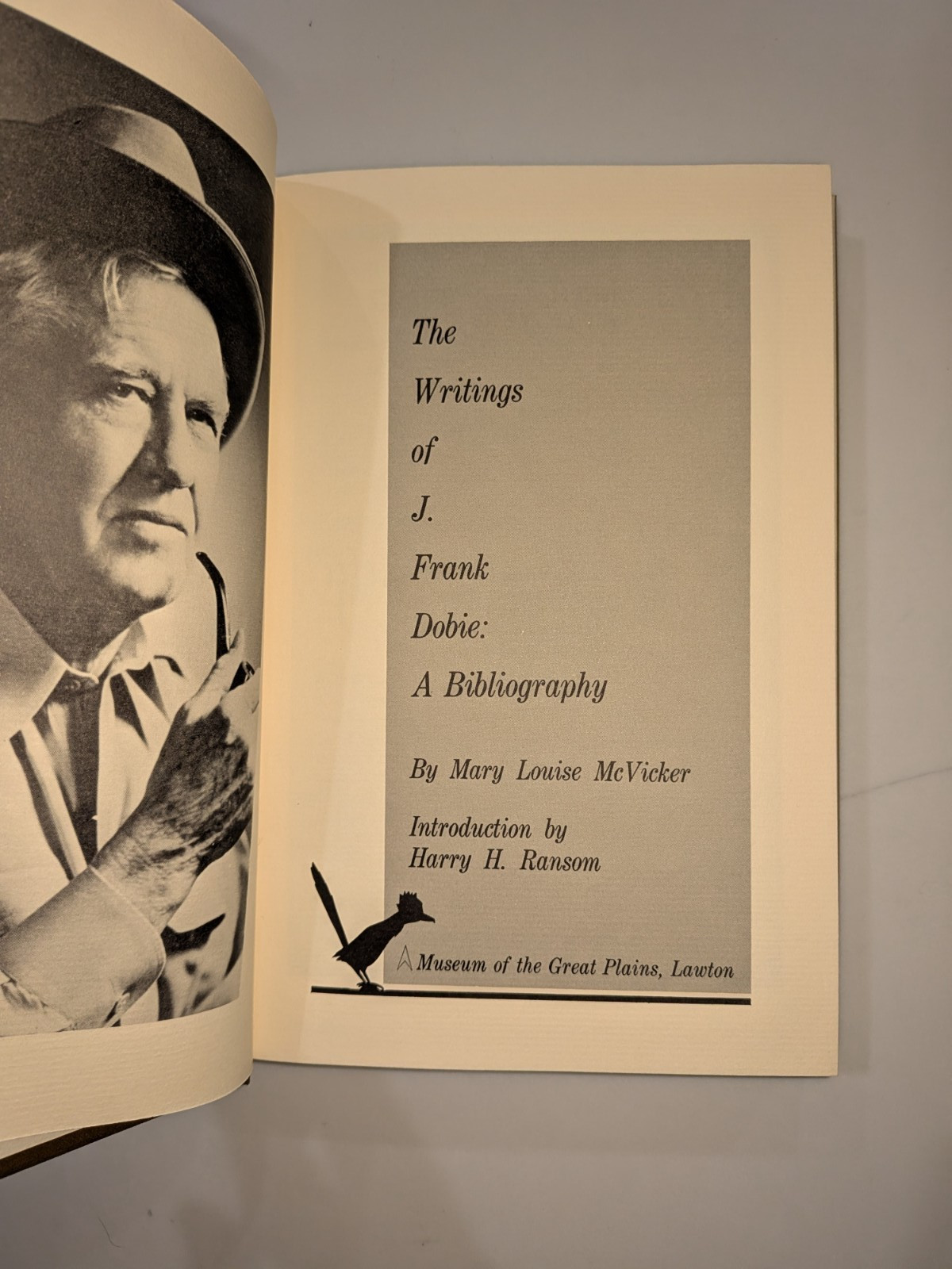The Writings of J. Frank Dobie A Bibliography – McVicker | 1968 | 1st Ed | HC DJ