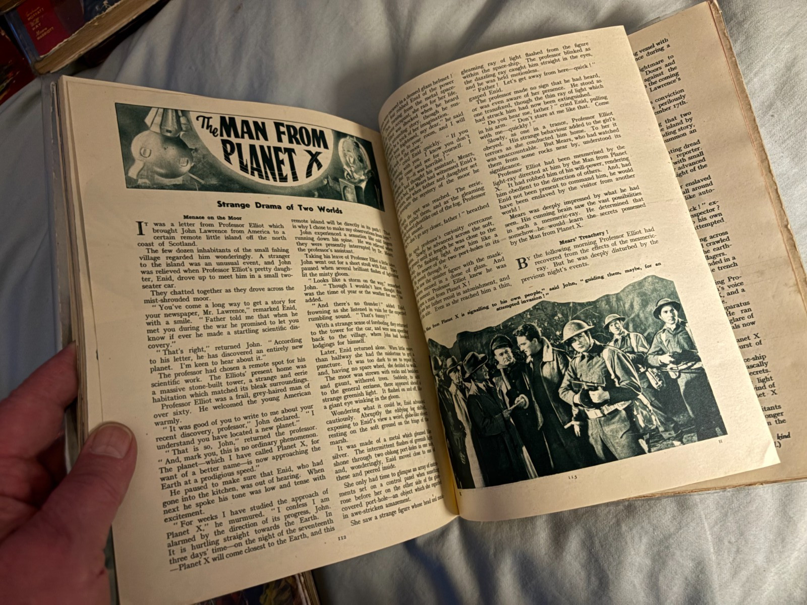 1953 & 1955 UK Super Cinema Annual – movie tie-in VG Man from Planet X sci-fi