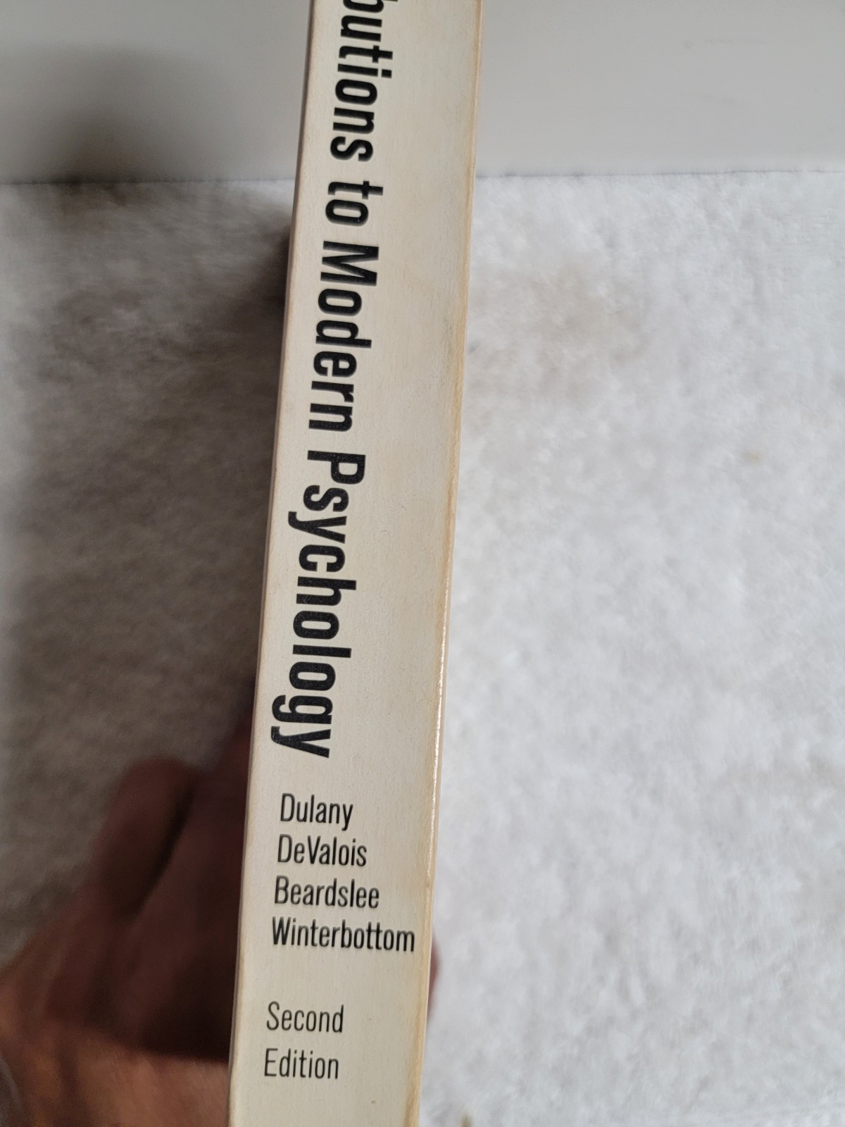 Contributions to modern psychology 1963 2nd ed. Dulany, DeValois, Beardslee