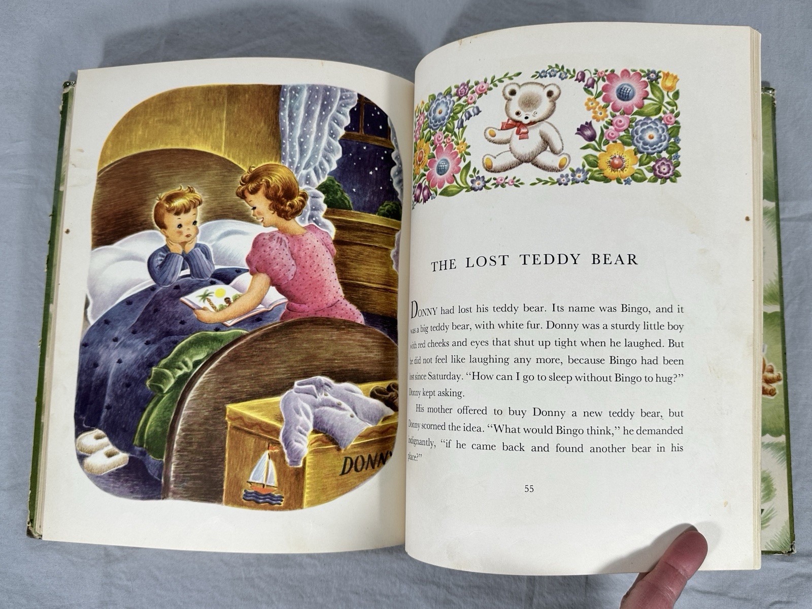 Vintage 1948 The Everyday Story Book Rand McNally Illustrated Children’s Book