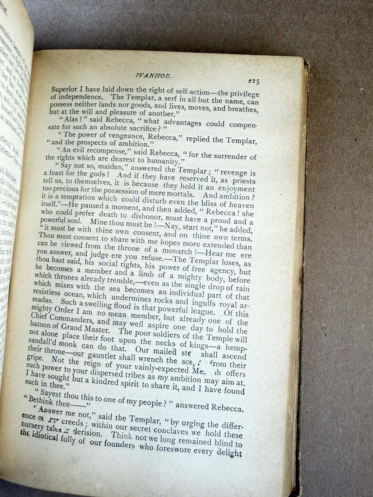 1887 Ivanhoe Sir Walter Scott Caxton Edition Belford Clarke Antique HC