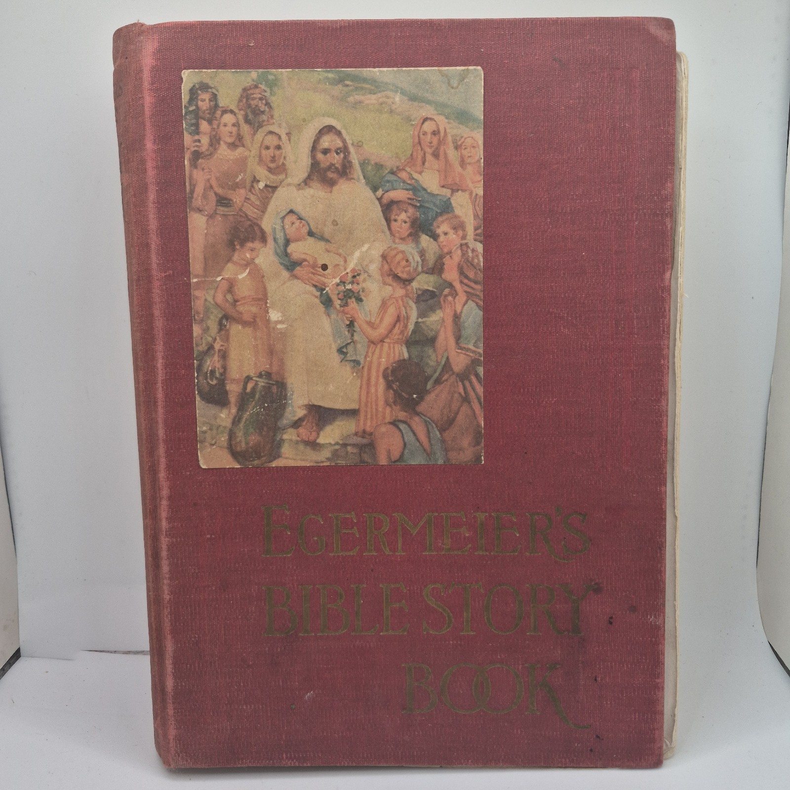 Egermeier’s Bible Story Book Illustrated In Color Antique Hardcover 1947
