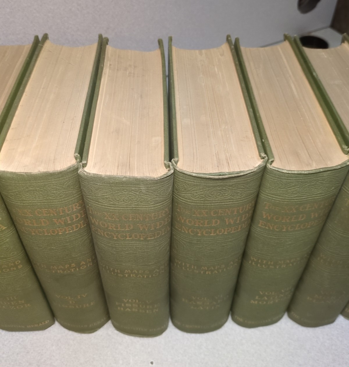Twentieth Century World-Wide Encyclopedia 1903 Ambrose Johnson 12 volumes