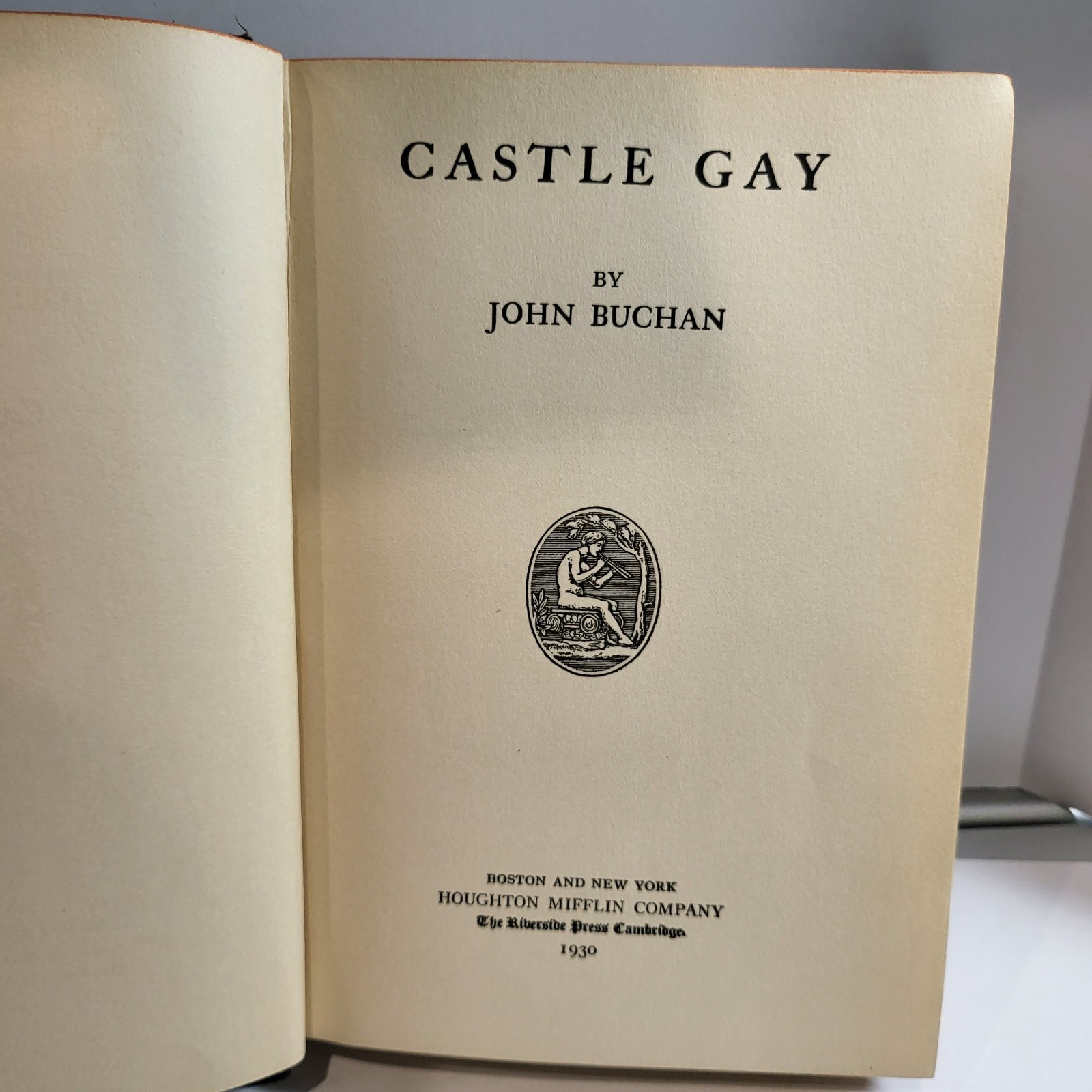 CASTLE GAY by John Buchan 1930 First Edition 1st Printing Hardcover Vintage