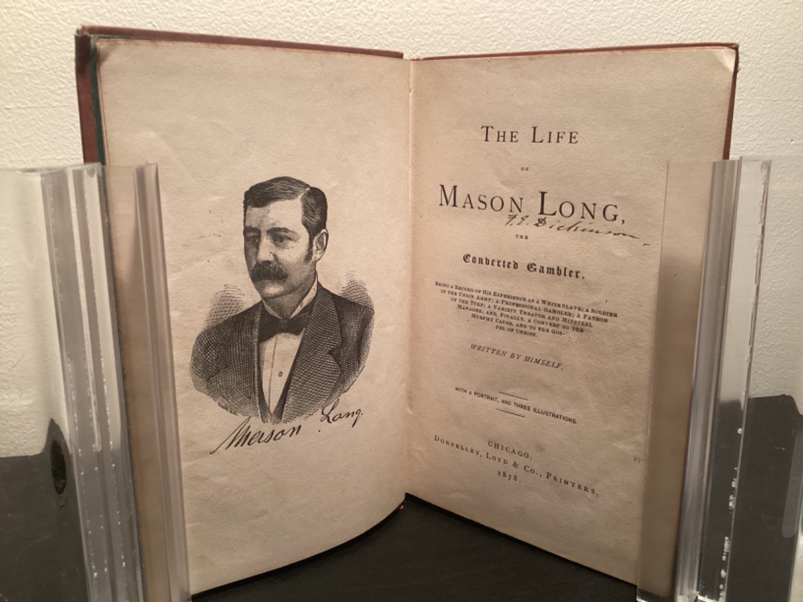 1878 the Life Of Mason Long, The Converted Gambler