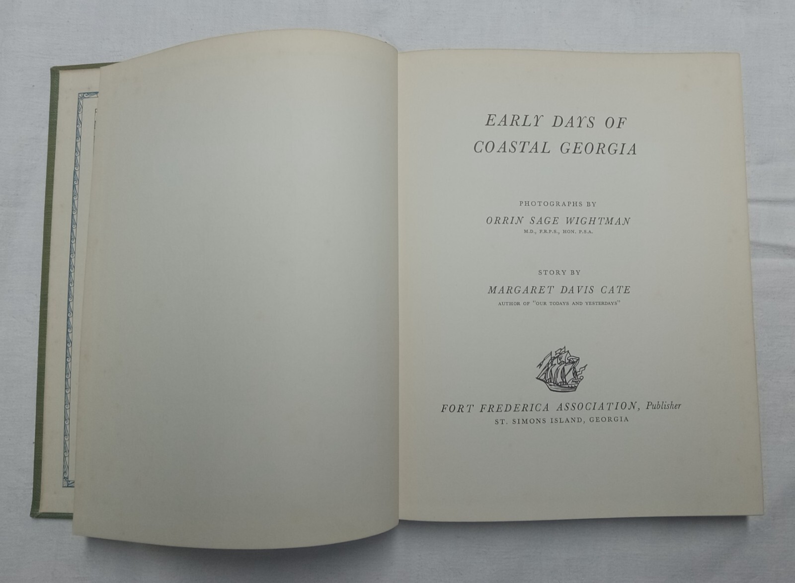 Early Days of Coastal Georgia by Margaret Davis Kane 1955, Inscribed 1st Edition