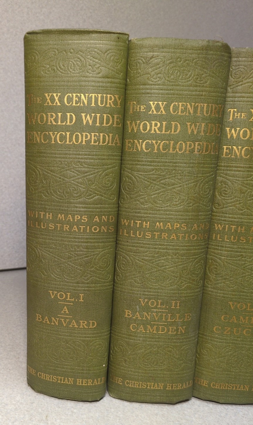 Twentieth Century World-Wide Encyclopedia 1903 Ambrose Johnson 12 volumes