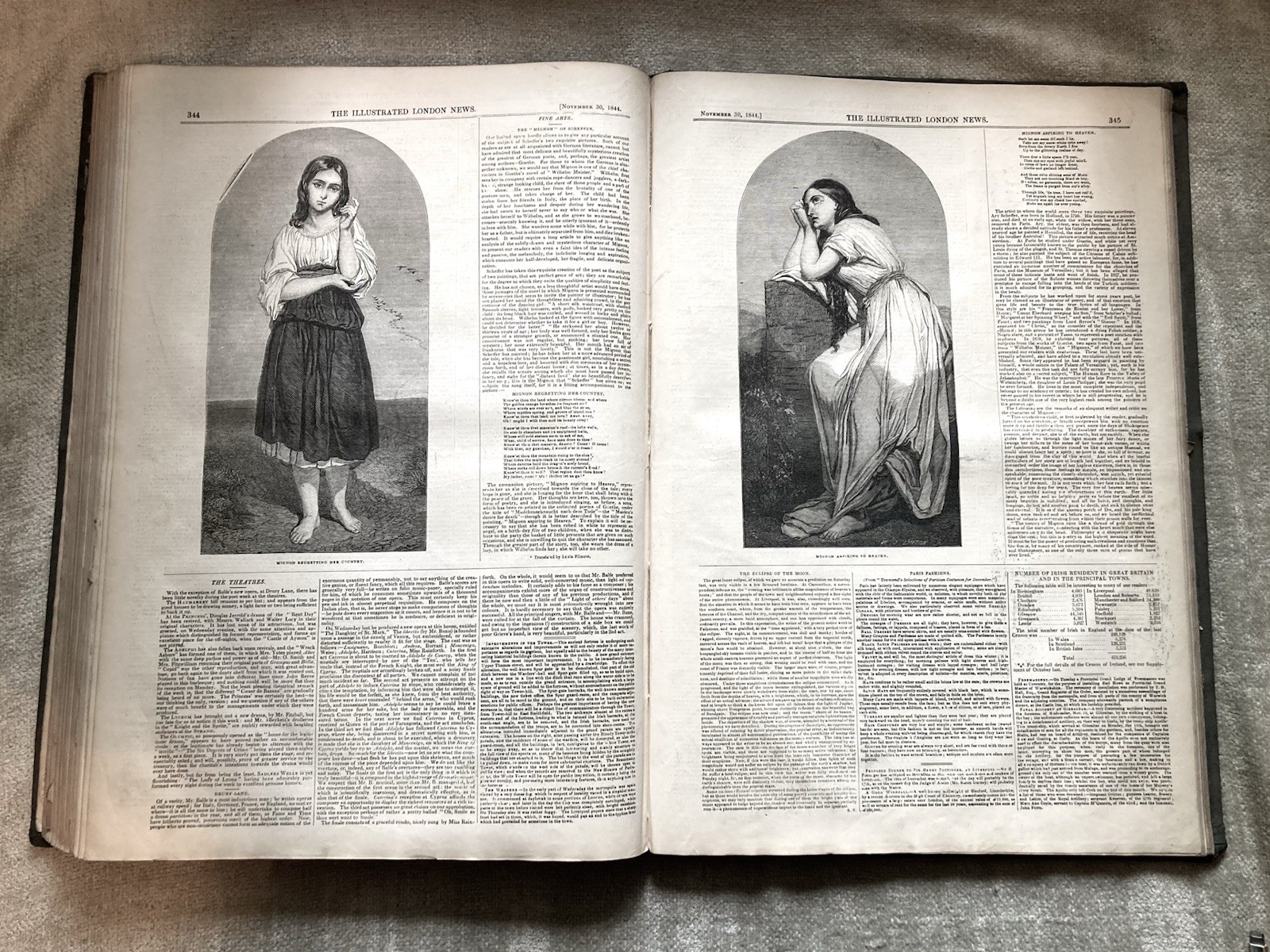London Illustrated News, 1844, July-Dec., Politics, Arts, Culture, Illustrated