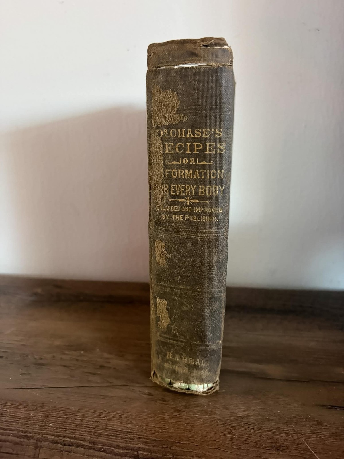 Dr Chase’s Recipes Information for Everybody 1880 R.A. Beal Ann Arbor HC