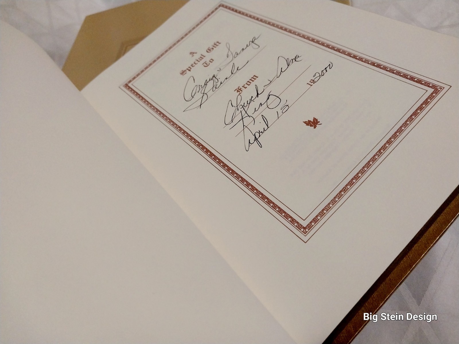 “Leaves Of Gold” Book Gold Edition In Box Beautiful 1948