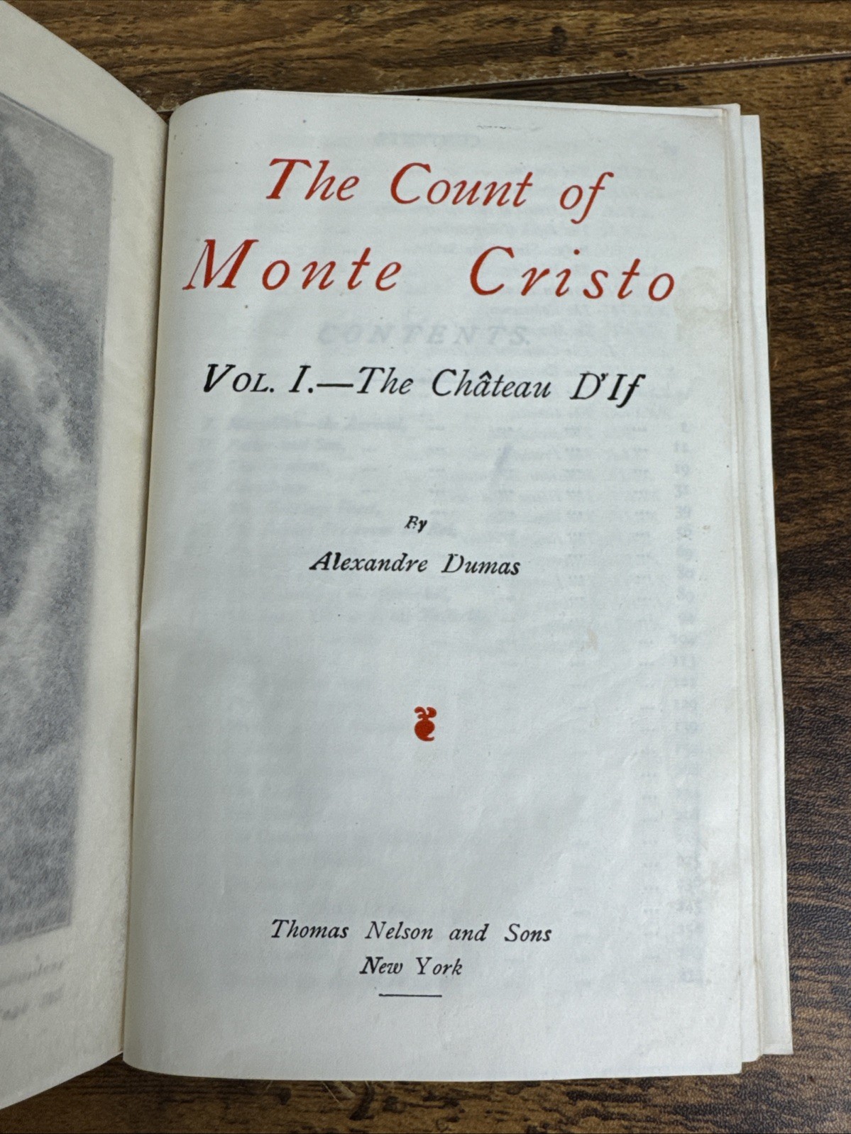 The Count Of Monte Cristo Vol 1-2 Dumas Thomas Nelson & Sons NEW CENTURY LIBRARY