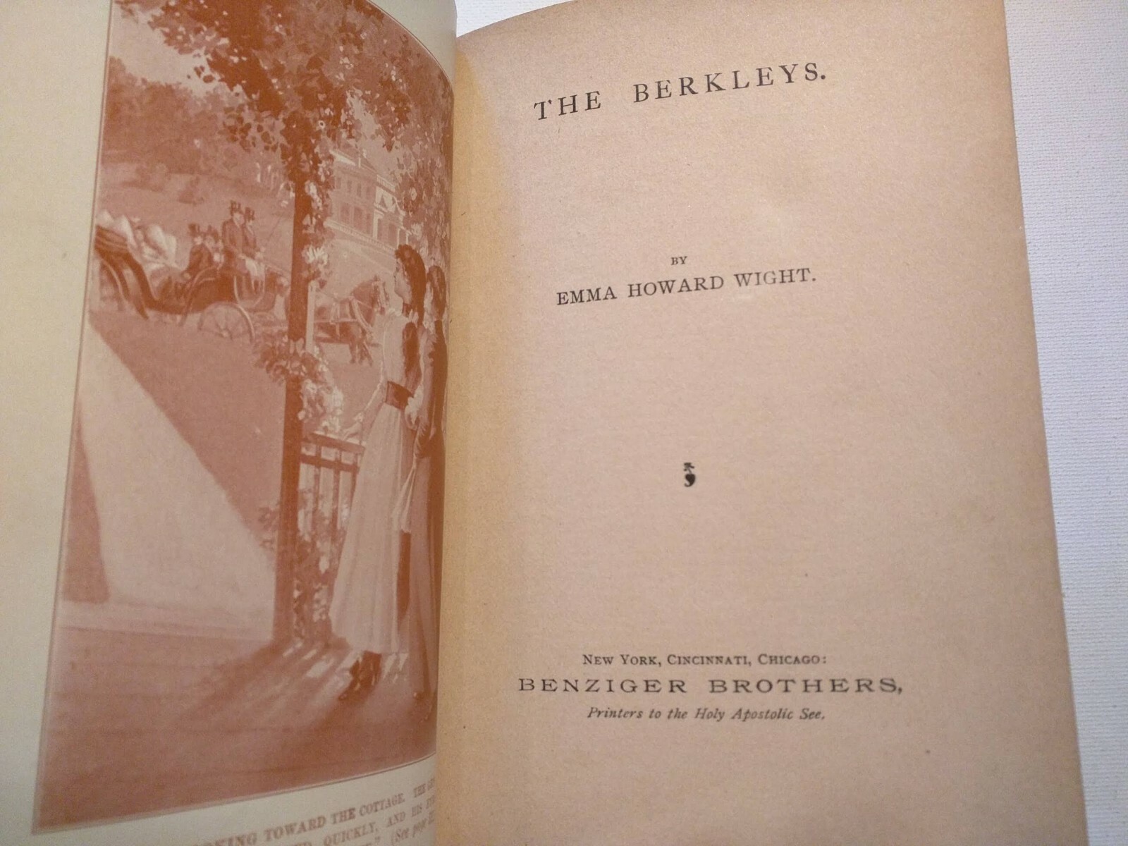 The Berkleys by Emma Howard Wight 1900 Edition Benzinger’s Juvenile Series