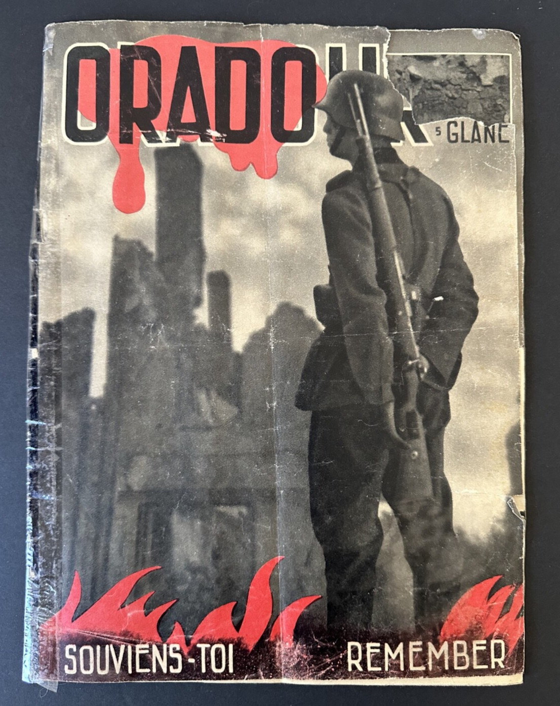 Oradour Sur Glane French town massacre WWII remembrance history France book VTG