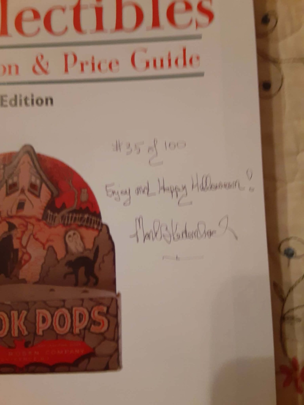 Mint Signed Hardback #35/100 Vintage Halloween Collectibles by Mark B. Ledenbach