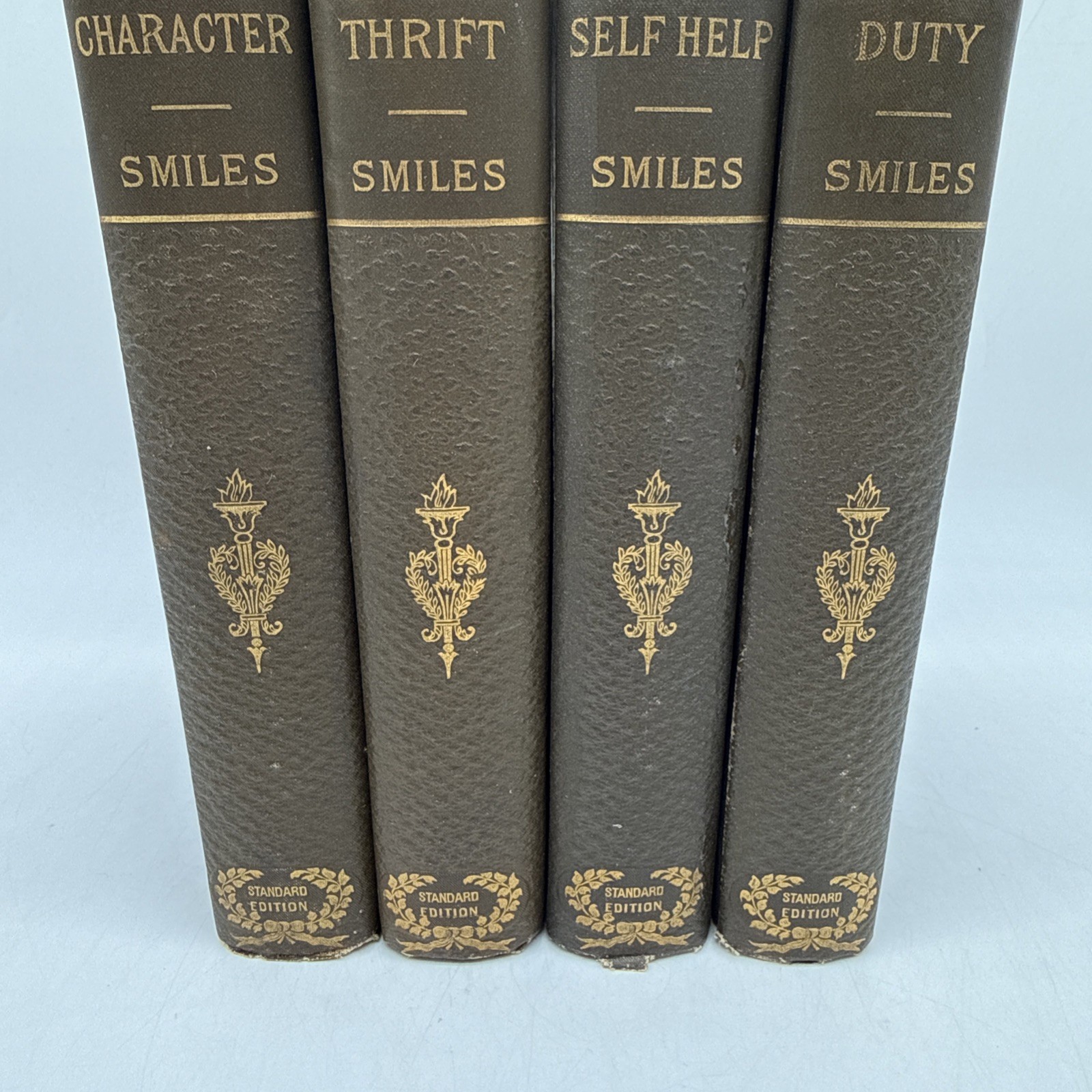 Vtg. Samuel Smiles Lot 4 Hardcover Books – Character, Thrift, Self Help, Duty