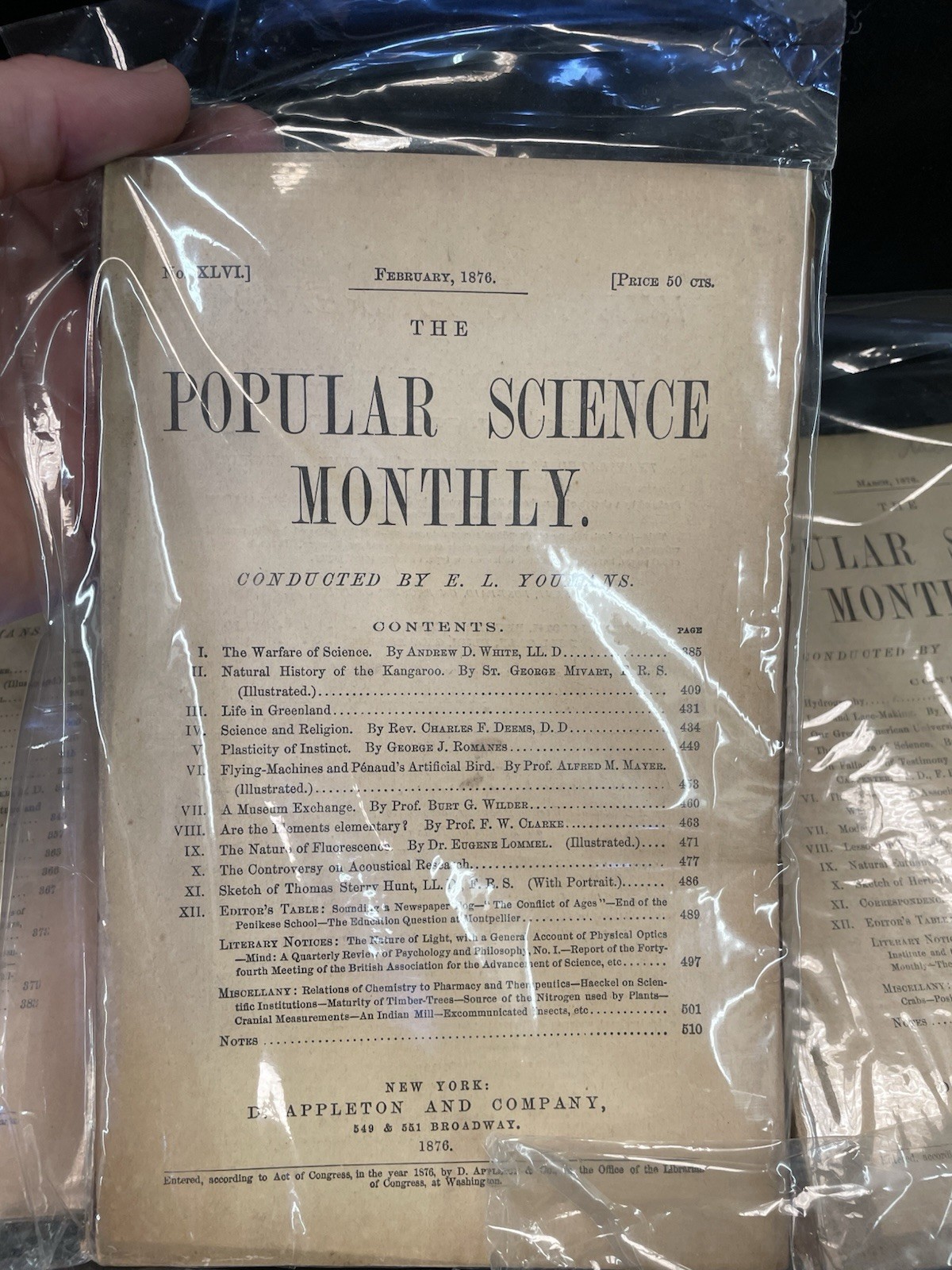 1876 Popular Science Monthly Lot 11 Issues Near Complete Year Victorian Science