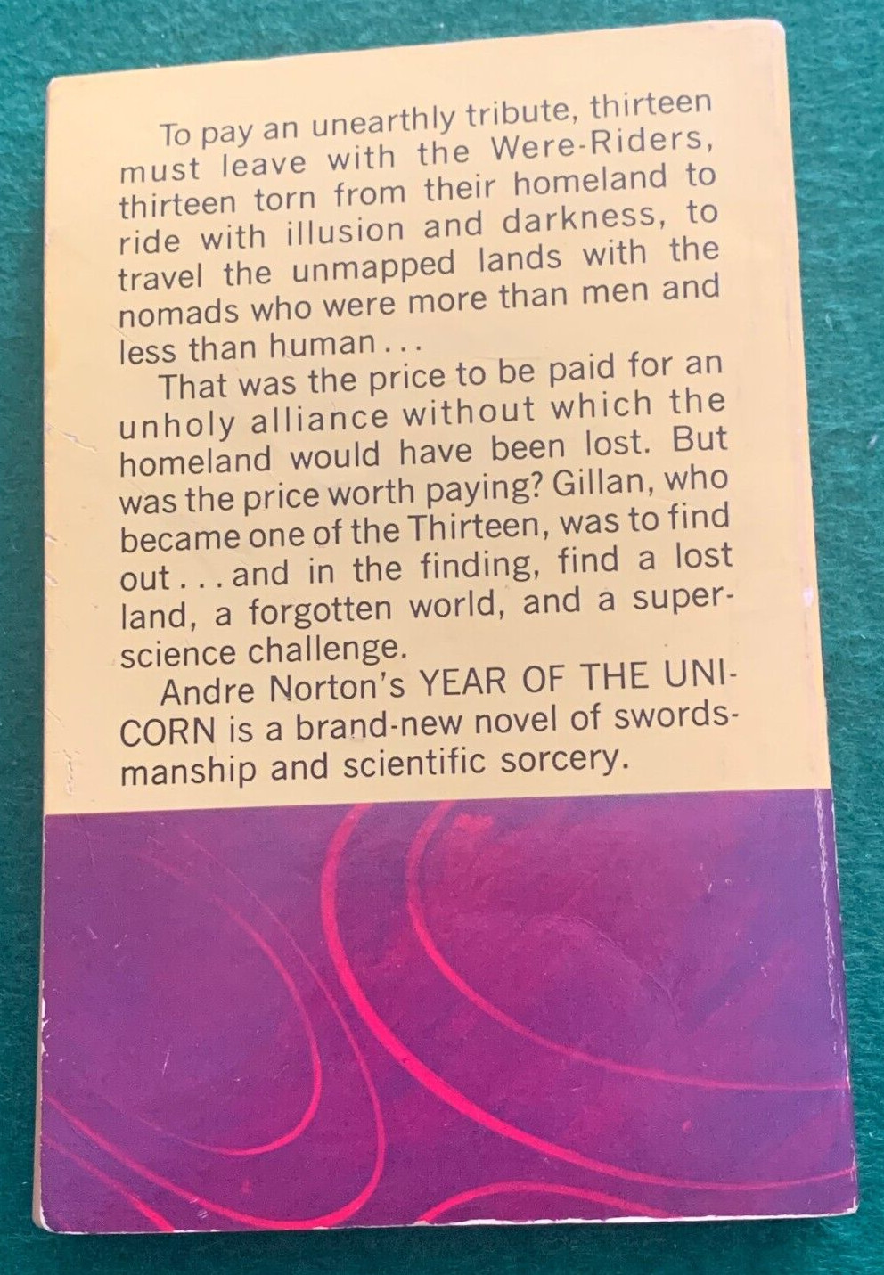 Year of the Unicorn by Andre Norton Paperback Ace Books 1965 Sci-Fi
