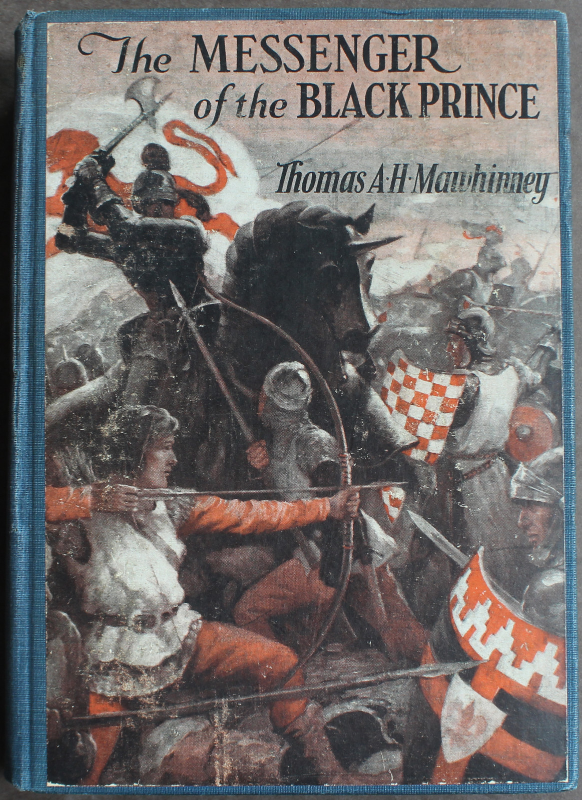 Rare Antique Old Book Medieval Tale 1928 Illustrated Black Prince Knights Battle