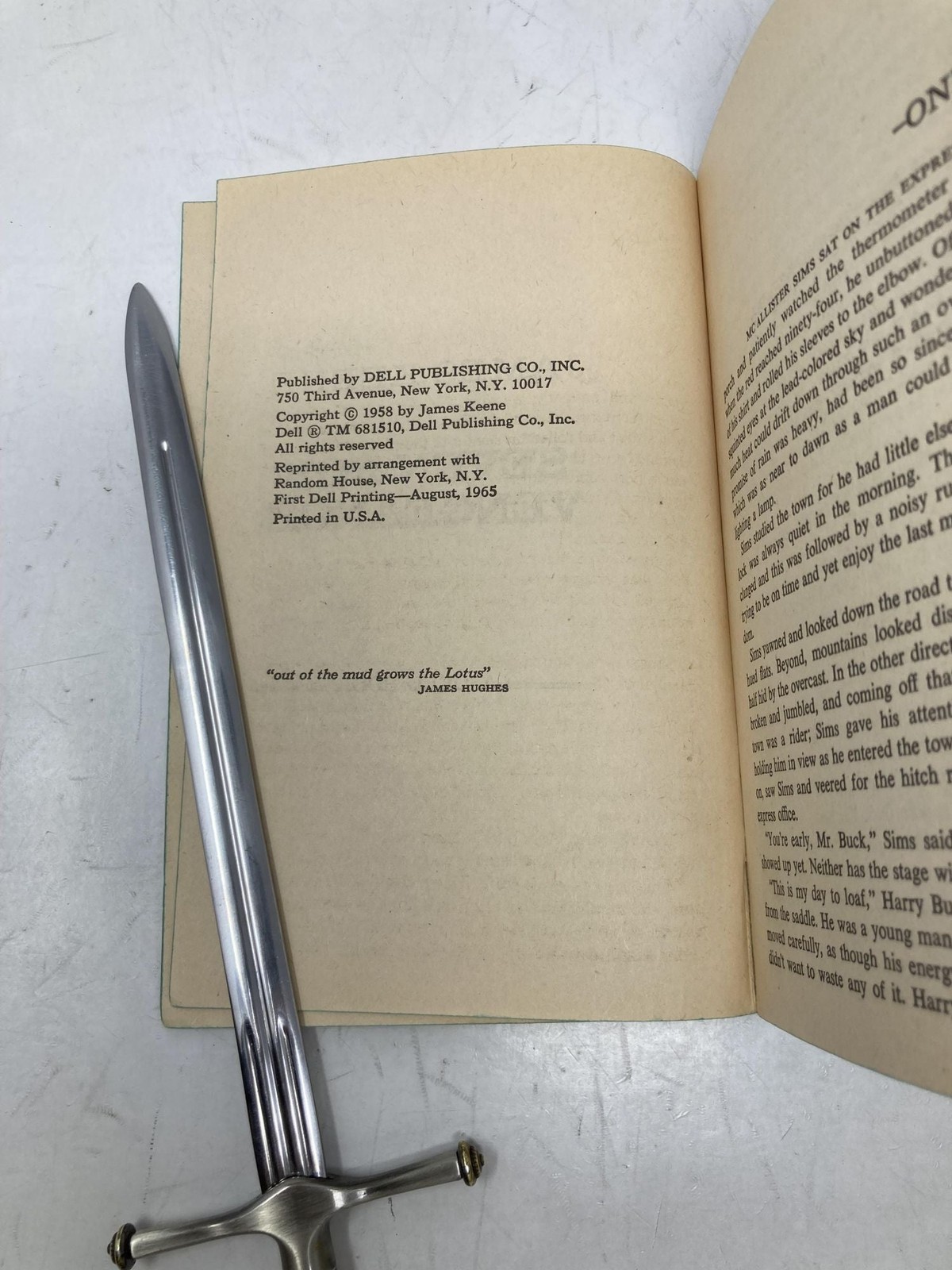 Seven for Vengeance by James Keene First 1st Edition VG PB 1965