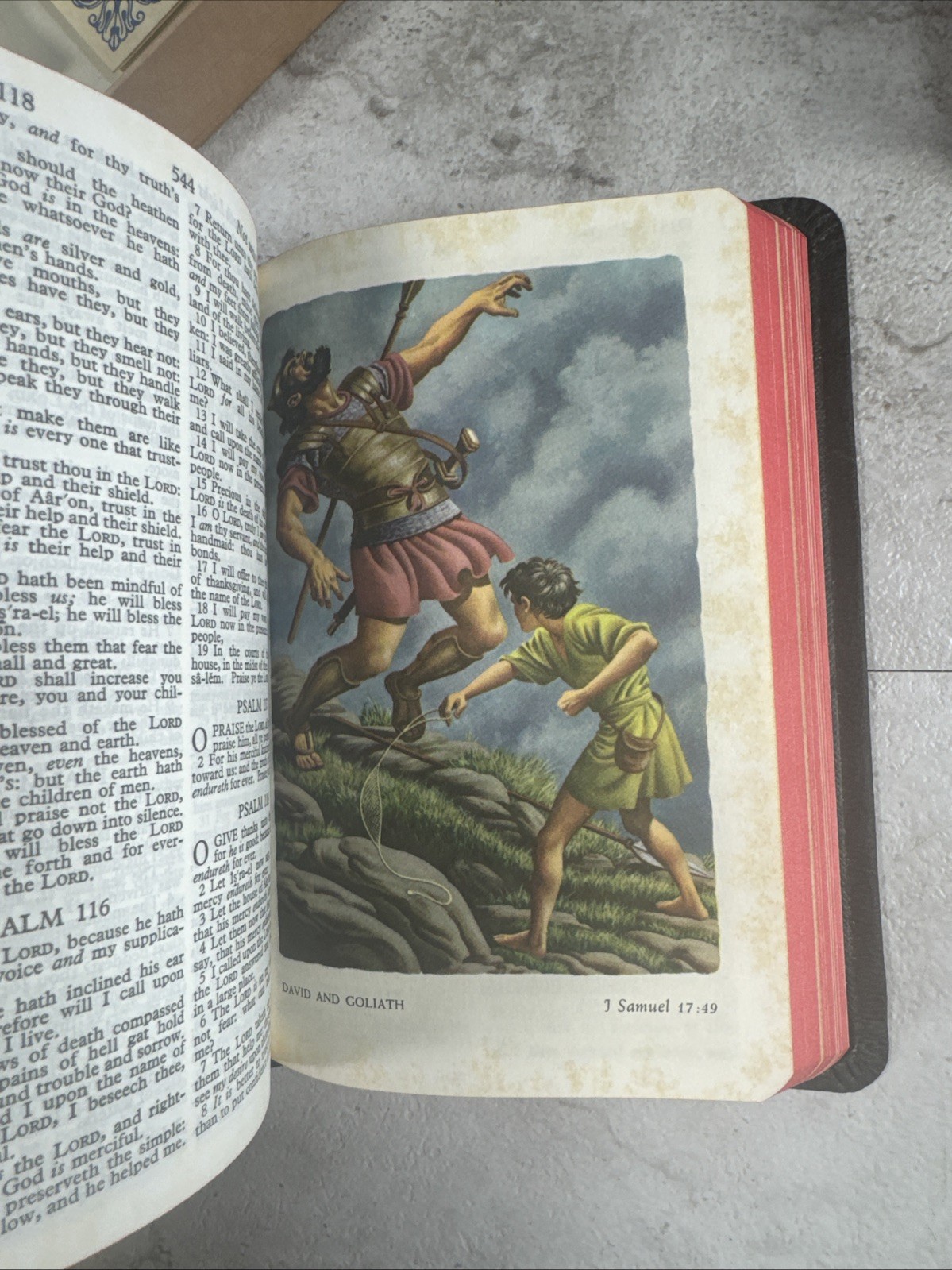 1960s The Holy Bible KJV Illustrated World Publishing Young Folks’ Text w/box