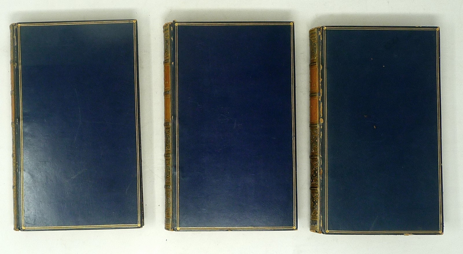 1802 Set 3 Leather Letters of Madame de Sevigne France Handsome Bindings