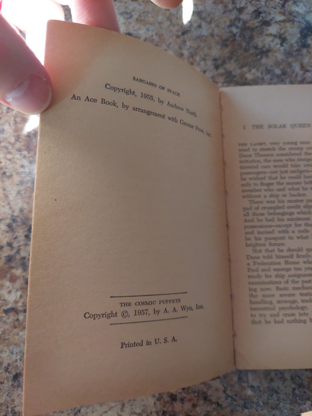 The Cosmic Puppets by Philip K. Dick 1957 1st Ed. Ace Double Novel Pperback D249
