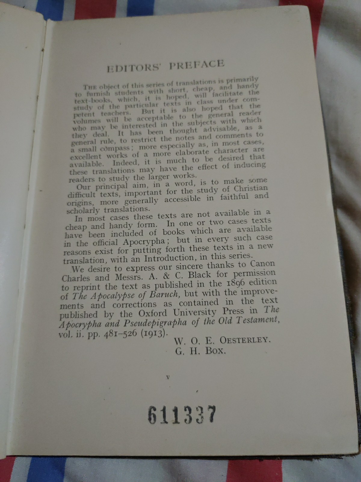 The Apocalypse Of Baruch And The Assumption Of Moses Book 1st Edition