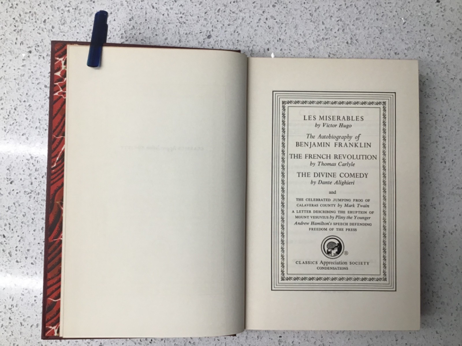 4 Volumes of Grolier Classics Appreciation Society Condensations 1955-57
