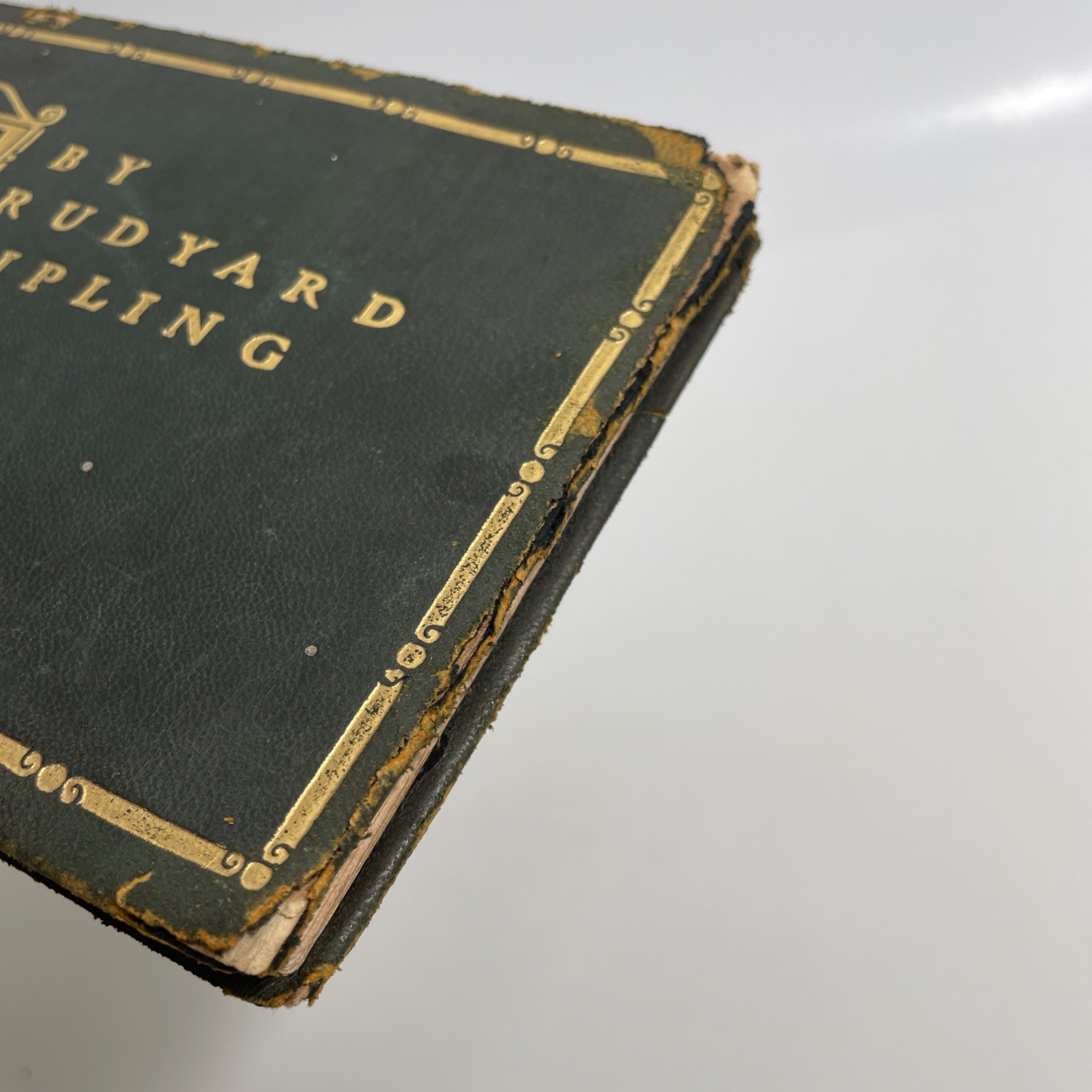 IF Rudyard Kipling Poem Miniature Book Antique Leather Binding 1910