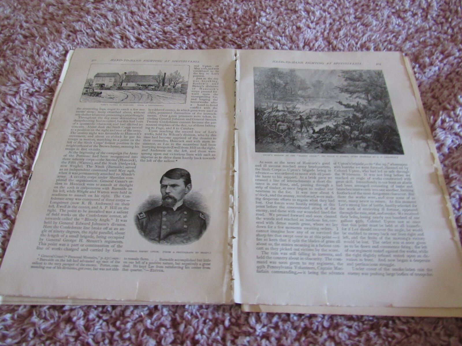 2-Antique Article-Illustrated-1887-Civil War-From the Wilderness to Cold Harbor