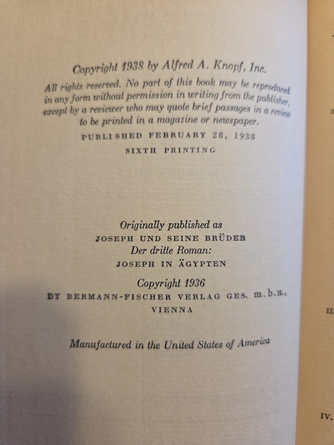 Joseph in Egypt By Thomas Mann 1938 2 Volume Box Set 6th Printing