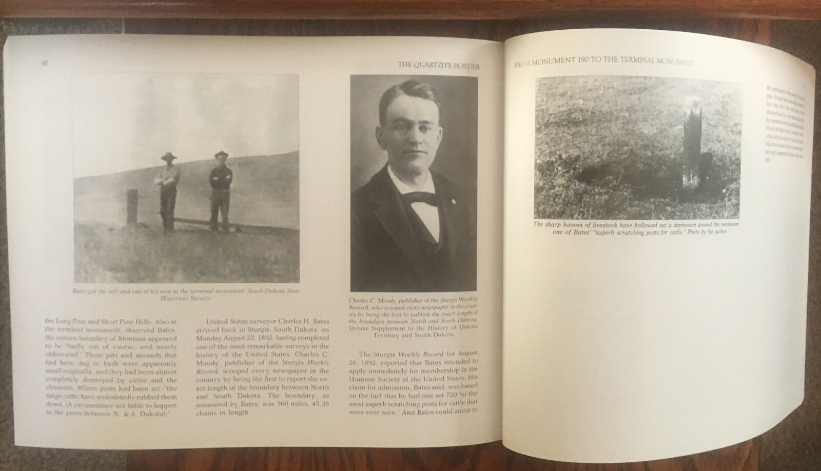 North – South Dakota Hist – The Quartzite Border by Iseminger – 3rd Print – 2019